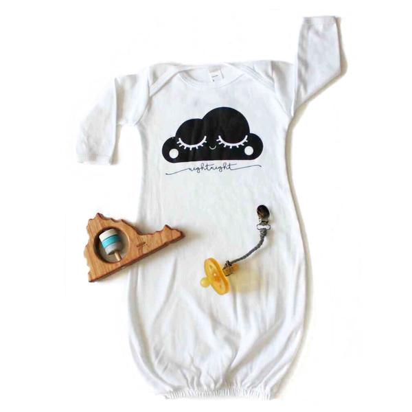 Night Night Baby Gown - Little Faces Apparel
